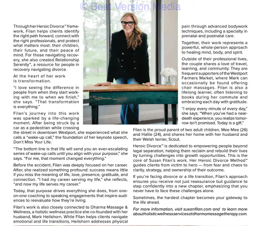 Susan Filan feature in Westport Coastal Neighbors